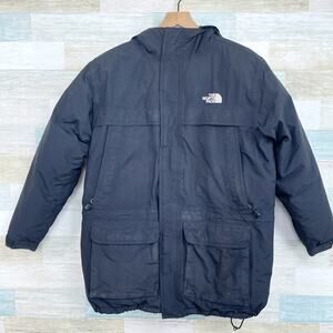 The North Face Goose Down Insulated Ski Jacket Black Snow Nylon Kids Boys XL